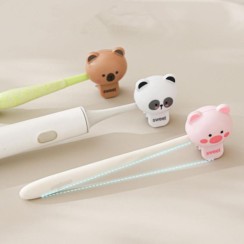 Cartoon Animals Toothbrush Head Cover Clips Portable Electric Toothbrush Dustproof Head Protector Cap Household Travel