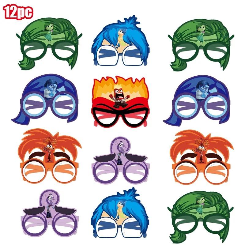 New Inside Out 2 Birthday Party Decoration Supplies Kit Tableware Backdrop Glasses Paper Plates Cups Napkins Balloon for Kids