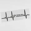 Waterproof Auto Reflective Sticker Car Stickers Heart Beat Trackpad Decal Life Goes On  Sticker