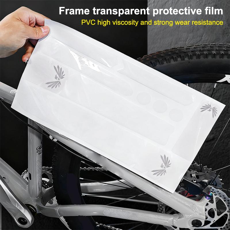 Bike Frame Pvc Transparent Protector Stickers Mtb Road Bicycle Protection Stickers Bike Frame Down Tube Protector Stickers