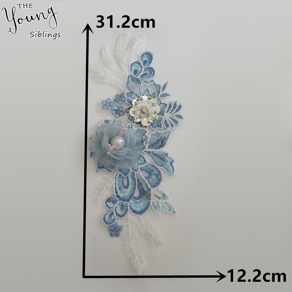

Listing Sequined Lace Mesh Lace Imitation Pearl Lace Flower Collar Decoration Exquisite Hat Decal Style 1545 (1 piece)