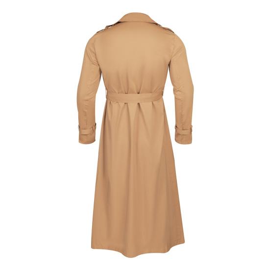 Mantel Zweireihig Revers Windbreaker Western-Stil Herrenjacke für Herbst