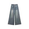 Women’s Plus Size High Waist Retro Wide Leg Jeans