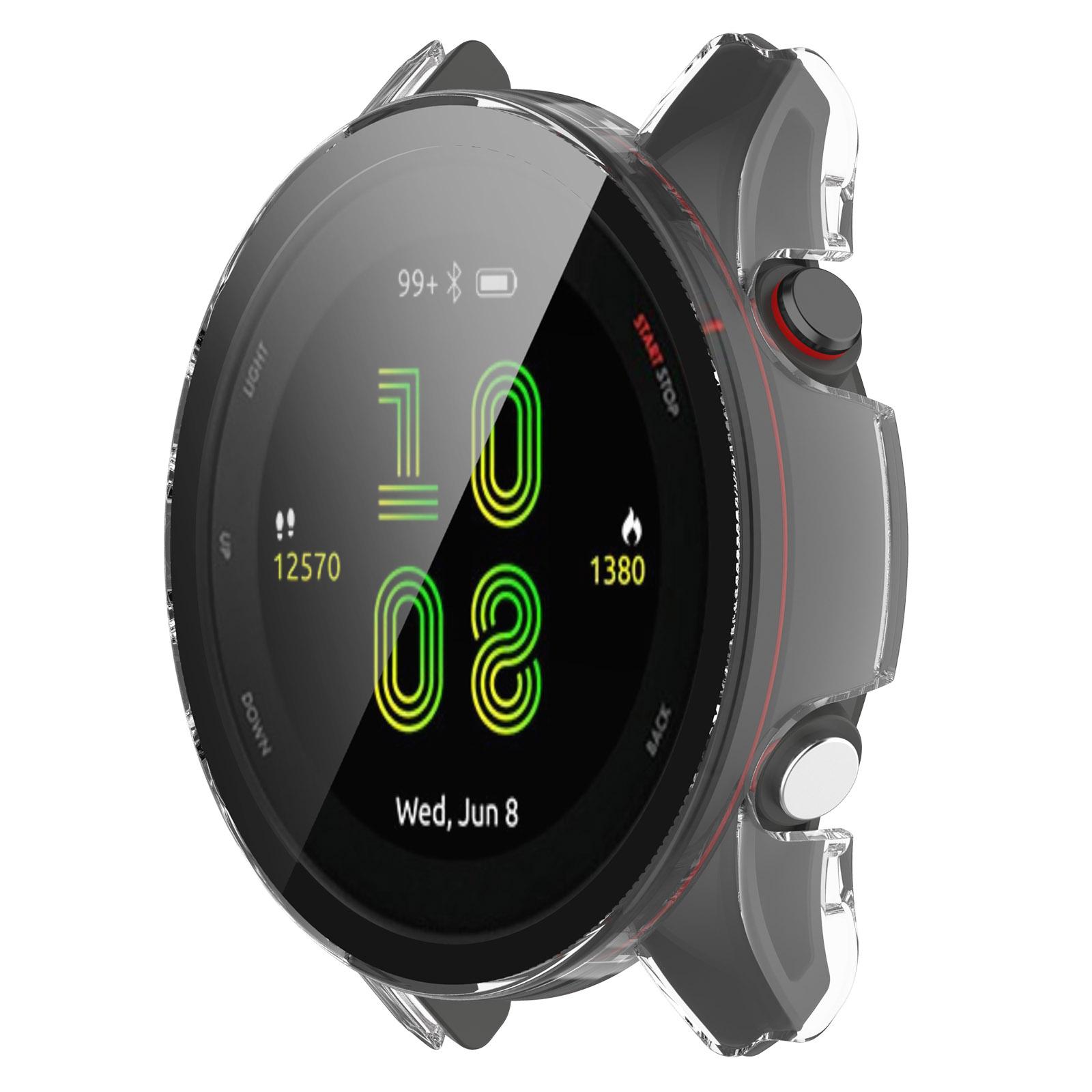 

Чехол с защитной пленкой для Garmin Forerunner 255 / 255S, бампер, жесткий защитный чехол из ПК с покрытием из закаленного стекла, аксессуары Garmin 255S чистый