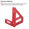 Aluminum Alloy Multi Angle Measuring Ruler Woodworking Square Protractor 45 Degrees  90 Degrees  Miter Triangle Ruler