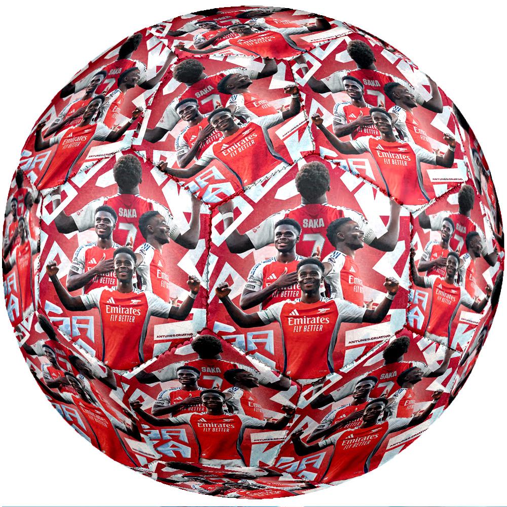 Pallone da calcio tema Bukayo Saka Taglia 5 Pallone da calcio Tocco Morbido Pallone da calcio per Allenamento Professionale per Sport all'Aperto