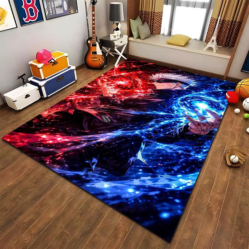 Cool Fire and Ice Balance Style Carpet Suitable for use as an anti-slip game mat for living room and bedroom sofas