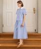 J Mark New York Stripe Skirt - Blue