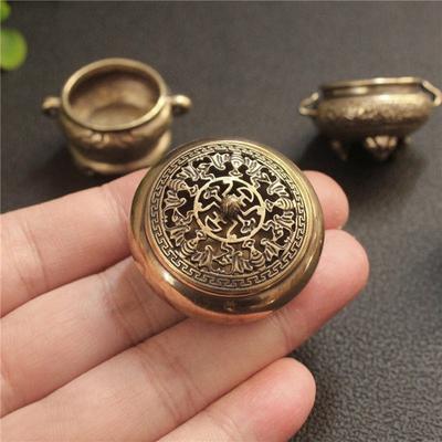 Retro Copper Censer Burner Incense Incense Burner Holder Bronze Vintage Incense Burner Charcoal Stove Luxury Stand Incense Metal