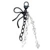 Elegant Jellyfish/Star/Crucifix Bowknot Bag Charm Fashionable Butterfly Knot Keychain Accessory for Women and Girls