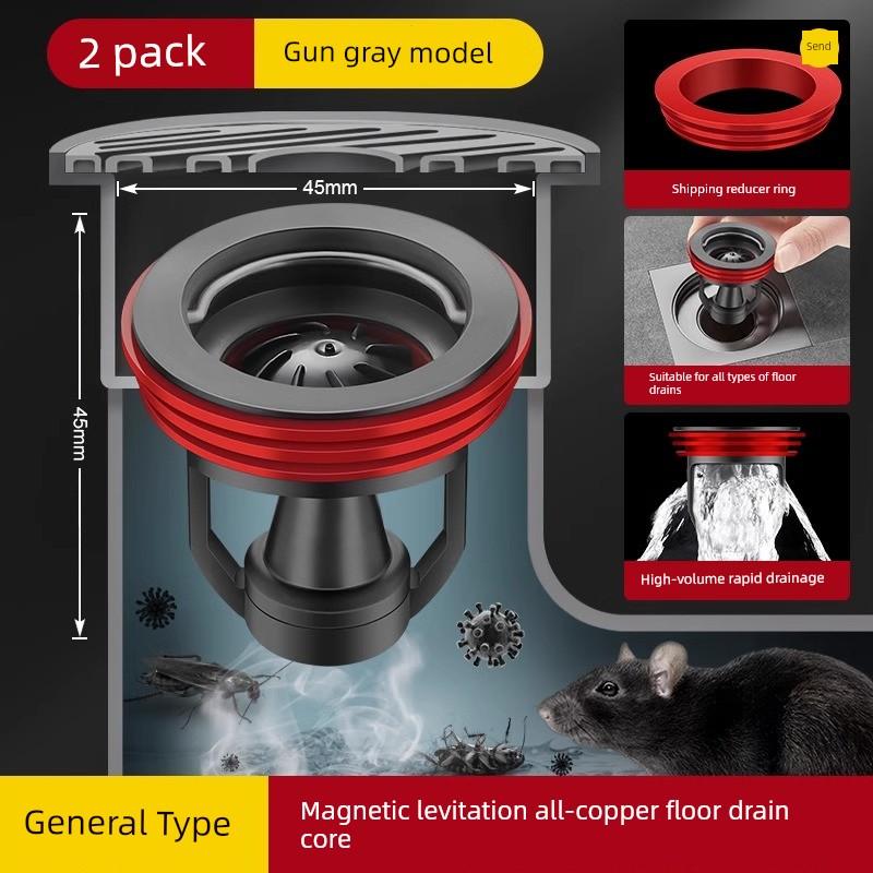 Deodorizing Filter Floor Drain Core Heart Toilet Sewer Mouth Anti-Odor Appliance Insect-Proof Anti-Odor Inner Core Sealing Plug Neutral