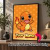 Personalized Charmander Diamond Art Custom Name 5D Diamond Painting Full Drill DIY Craft