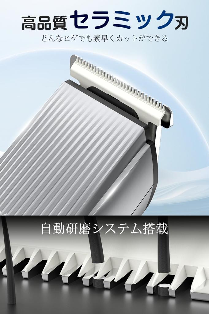 Beard Trimmer with Fast 180 Minutes of Continuous 40 Length IPX7 LED Remaining Power Automatic for and Professional Use at with Beard Shaping Tool