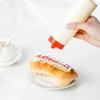 4-Loch 300ml Mehrzweck-Salatdressing-Mayonnaise-Quetschflaschen Olivenölflaschen mit Deckel Kunststoffwerkzeuge BBQ-Saucen