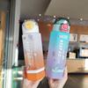 700ML Plastic Water Cup Two-color Cute Sports Kettle Fashion Sports Water Bottle  School