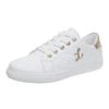 Large Size Single Shoes Women's Lace-up Little White Shoes Versatile Fashion Sports and Leisure Shoes Soft Bottom Flat Bottom