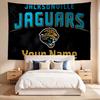 Jacksonville Jaguars (1) Brugerdefineret Navn Vægtæppe Vægophæng Vægtæppe Vægkunst Dekoration til Soveværelse Stue