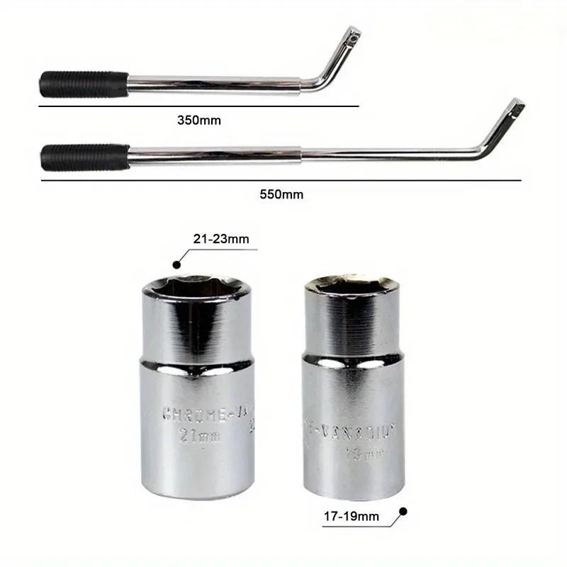 3 buc Cheie tubulară pentru anvelope tip L cu tijă telescopică extinsă pentru reparații