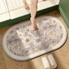 American Retro Diatom Mud Floor Mat Cushion Household Toilet Bathroom Door Non-Slip Floor Mat Toilet Quick Drying Water Absorption