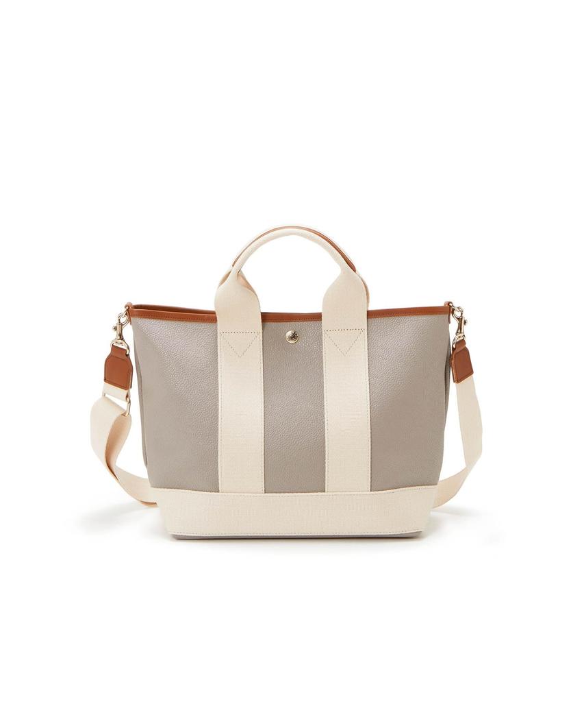 Tote Bag Shoulder Bag SCOTCH GRAIN 2way Tote Bag Light Gray [Topkapi] Women's