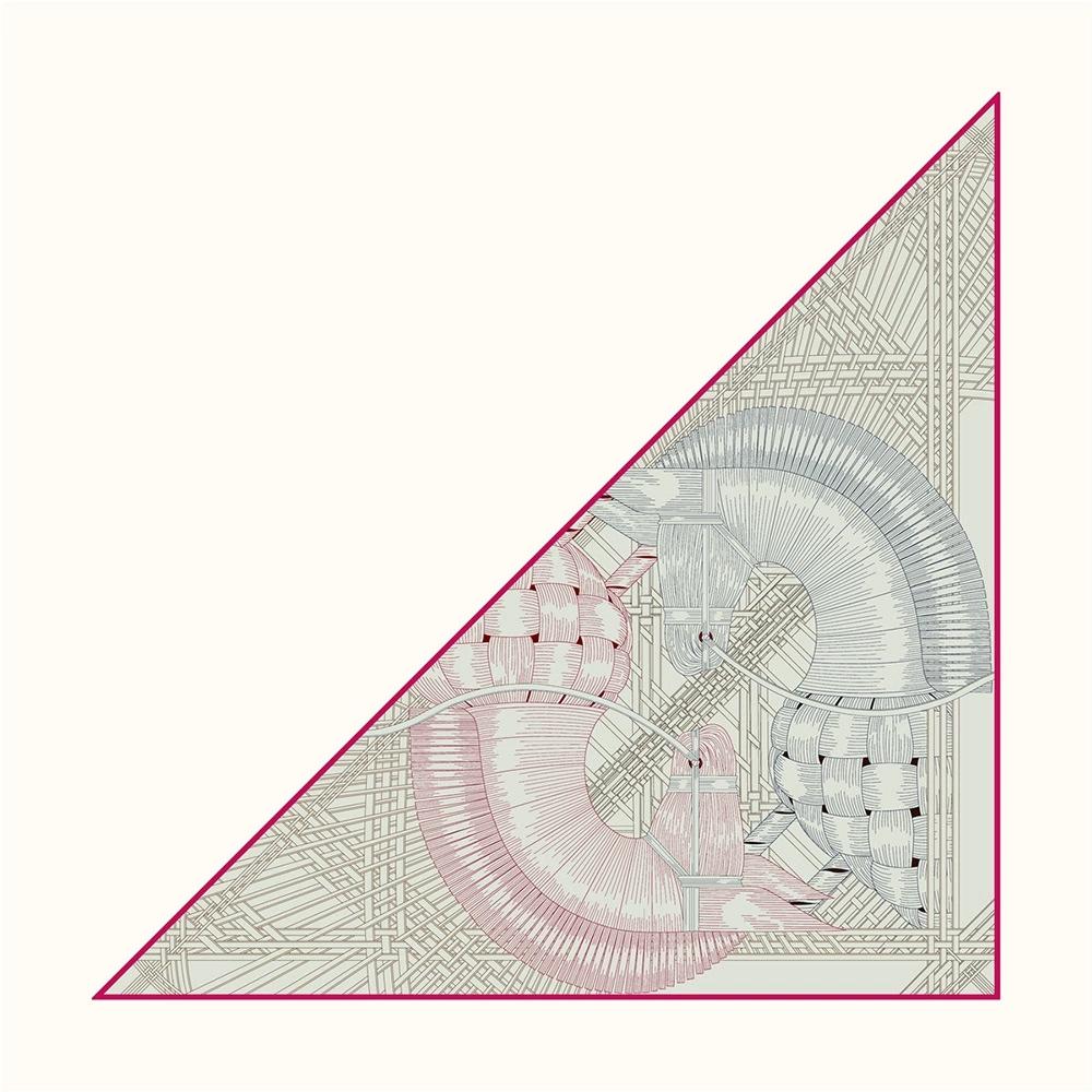 European Triangle Twill Scarf Shawl Hijabs Luxury Double Horse Heads Printing Bandana Foulard Neckerchief For Ladies