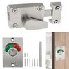 Door Lock Indicator Toilet Bathroom Lock Vacant/Engaged Chrome Latch Indicating DeadBolt Public Restroom Toilet Privacy Partitio