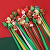 5-30Pcs Mixed Christmas Pens Cartoon Black Ink Writing Pen Kids New Year Gift Stationery 2025 Christmas Party Decor Supplies