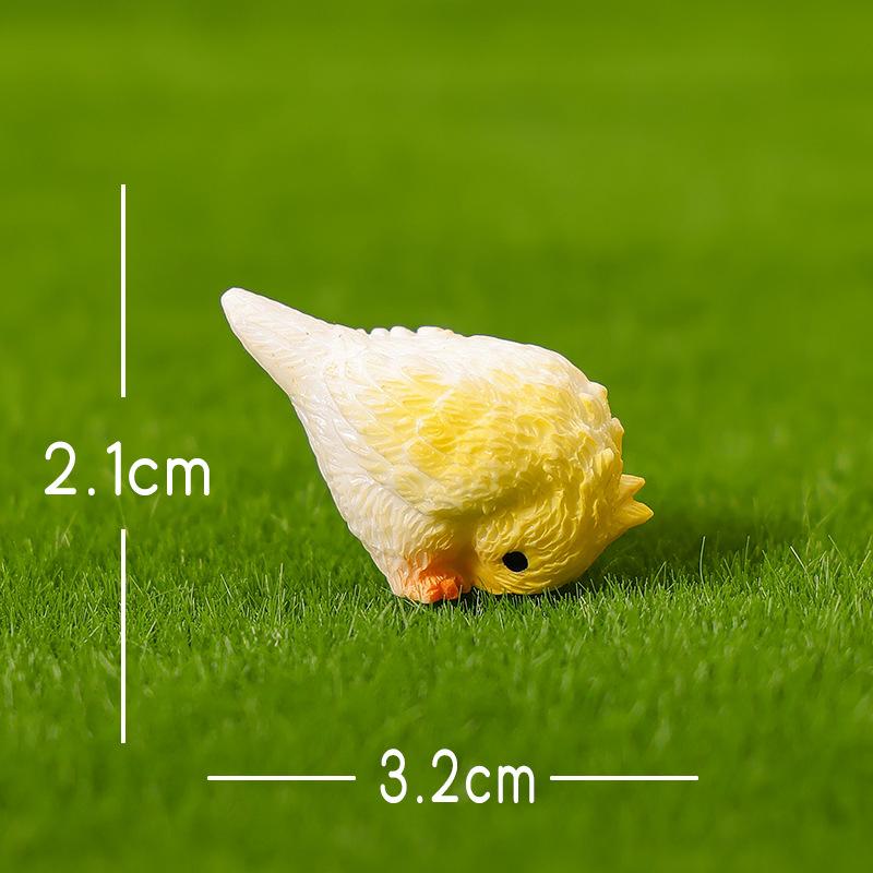 Micro Landscape Ornaments, Cute Simulated Little Parrots, Home Desktop Resin Craft Decorative Small Ornaments Accessories