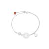 Hetian Jade Bracelet Literary Agate Bracelet Light Luxury Key Lucky Fringe Safety Buckle Bracelet