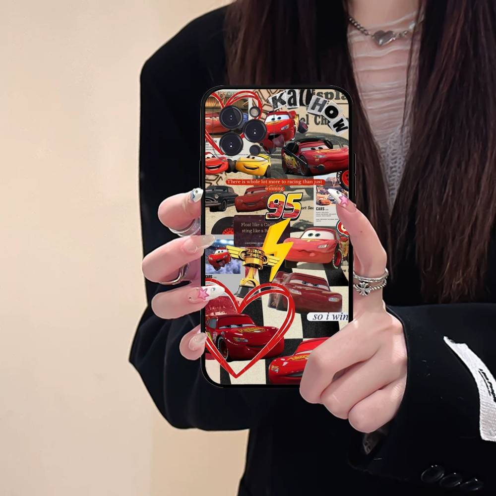 Popular Cartoon L-lightningS M-mcQueen Phone Case For IPhone 16 15 14 11 12 13 Mini Pro XS Max Cover 6 7 8 Plus X Funda Shell