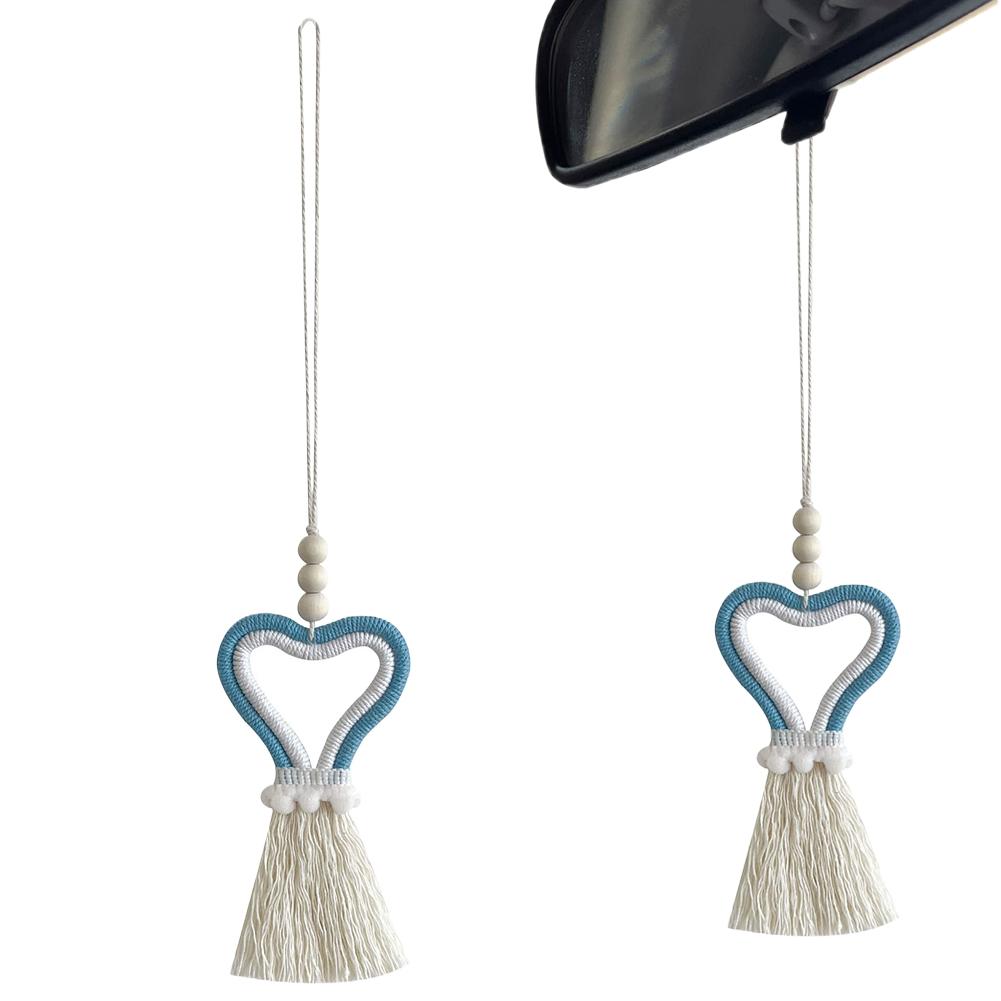 

Car Rearview Mirror Pendant Hanging Keychain Accessories Woman Gift Handmade Decoeation Bag Pendant Car Decoration Accessories