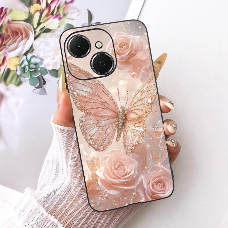 For Tecno Spark 40 Case KM5 Cute Lion Fashion Painted Cover Soft TPU Phone Cases For Tecno Spark 40C Spark40 C Back Cover Fundas