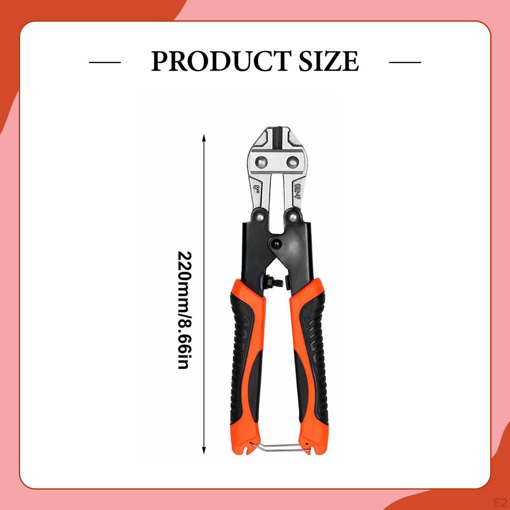 Mini Bolt Industrial Cutting Pliers Heavy Duty Comfortable Grip Easy to Use Small for Rods