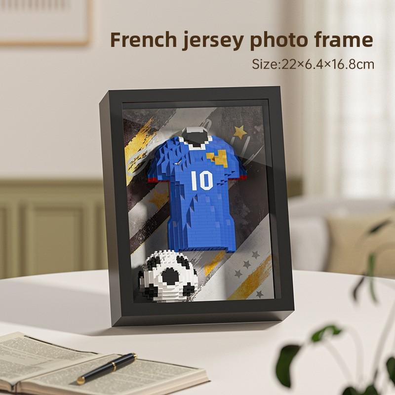Global Football Cup Building Blocks Sports Action Figures For Kids Playroom Decor
