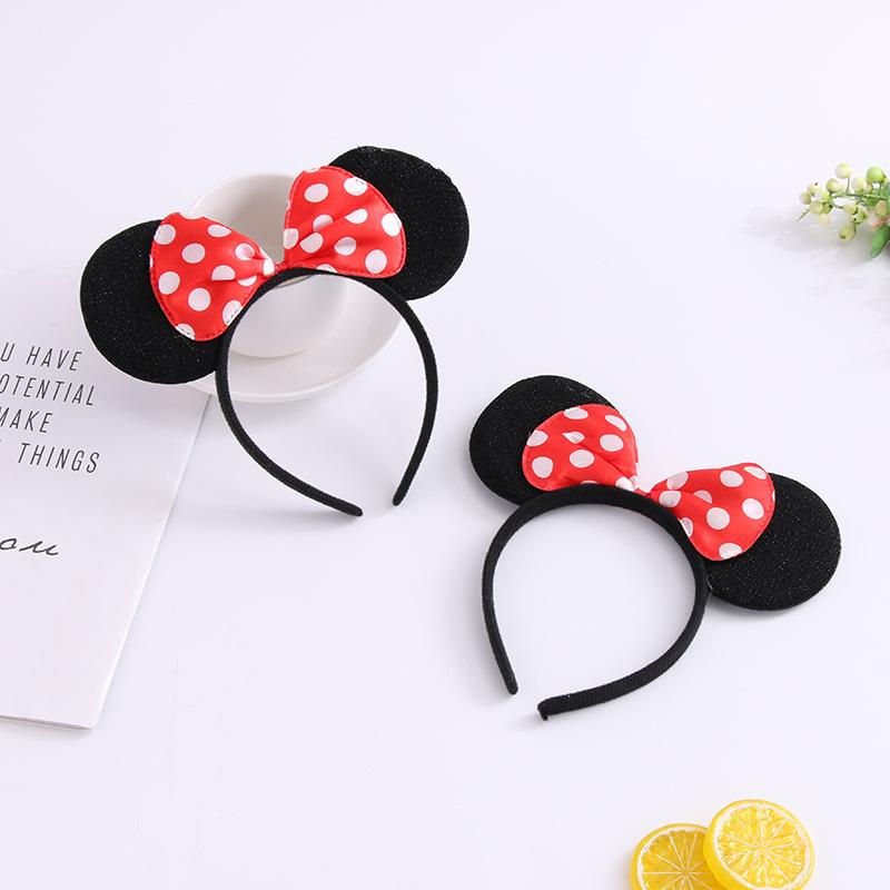 Cute Bow Mouse Ear Headbands for Girls Cartoon Hair Accessories with Lovely Design