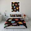 Cartoon Colorful Elephants with Decorations Print Bedding Set 1 Duvet Cover 2 Pillowcases for Adult and Children Luxury Gift