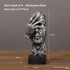 Abstract Mask Figurine Resin Sculpture For Living Room Office Gift Decoration