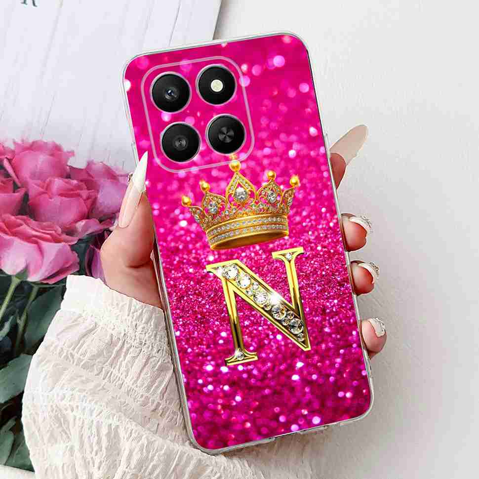 6.77" For Honor 400 Smart 5G LGN-NX1 Case Fashion Crown Flower Soft Silicone TPU Cover For Huawei Honor 400Smart 5G Phone Cases
