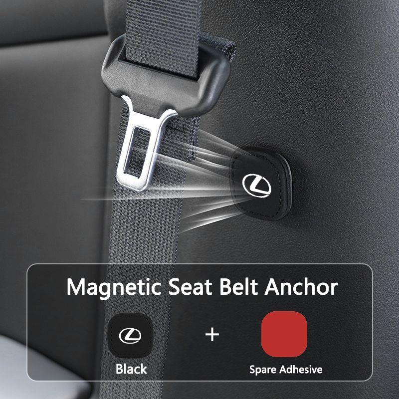 Magnetic Car Seat Belt Holder Stabilizer Fastener Sticker For Lexus CT200h ES250 ES300h NX300h RX350 IS250 IS200 GS300 ES200 GS