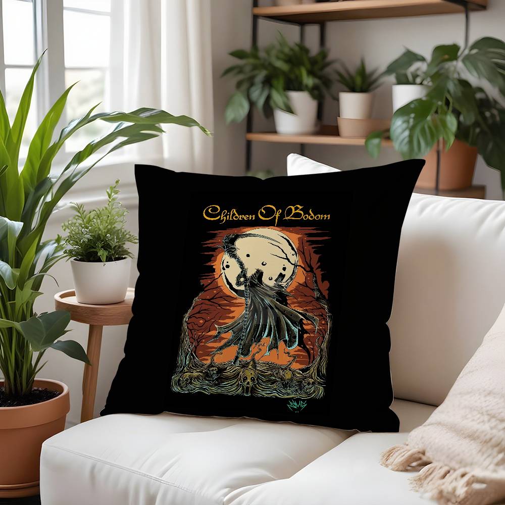 C-Children Of Bodoms Band Pillow Case Plush Fabric Soft Pillowcase Double Sided Print Cushion Cover Household Gifts