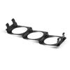 52mm 3 Hole Single DIN Radio Slot Face Triple Meter Panel Iron Mount Black For Auto Car Gauge Pod