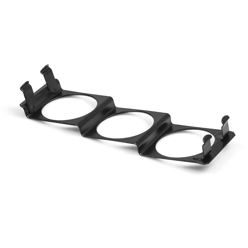 52mm 3 Hole Single DIN Radio Slot Face Triple Meter Panel Iron Mount Black For Auto Car Gauge Pod