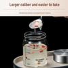 High-Temperature Resistant Glass Jars with Spoon