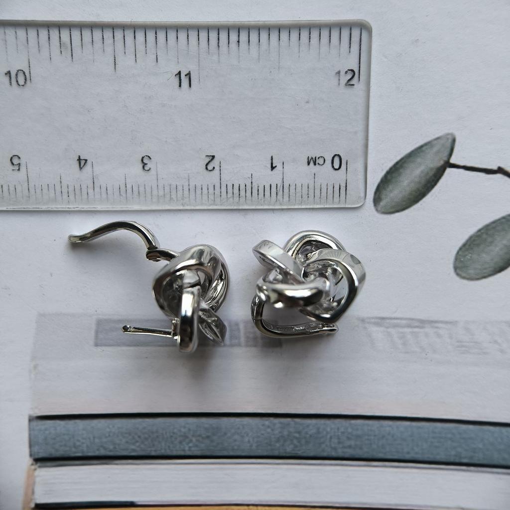 Silver Earrings Without Stones (2192756)