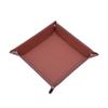 Creative PU Leather Valet Trinket Folding Tray Collapsible Phone Key Wallet Coin Desktop Storage Sundries Box Bins Accessories