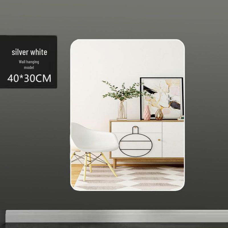 Full-Length Wall-Mounted Dressing Mirror: 3D Try-On for Girls' Bedroom & Makeup