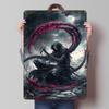 Dark Reaper With Crimson Petals Metal Poster Customized Wall Art Retro Vintage Tinplate Signs for Decoration At Home Decorations
