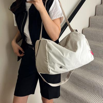 Large Capacity Canvas Tote Bag Women's Casual Light Messenger Bag Sports Backpack Versatile Commuter Shoulder Bag Women