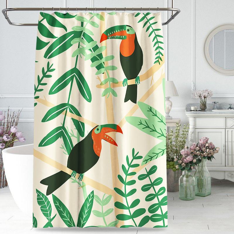 

Занавеска-перегородка для туалета, современное искусство, водонепроницаемая занавеска для душа, устойчивая к плесени, простая занавеска для туалета