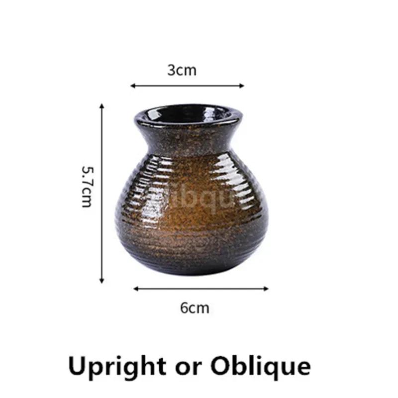Sushi Shop Sashimi Plate Decoration Ceramic Small Bottle Dry Ice Japanese Kitchen Tableware Restaurant Toothpick Holder Storage